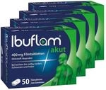 Ibuflam&reg; 400 mg Ibuprofen Schmerztabletten | Vorteilspack 4x50 St&uuml;ck |...