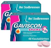 Sparset Gaviscon Dual 250 mg - 106,5 mg - 187,5 mg 2 x 48 Kautabletten