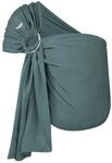 Hoppediz Ring-Sling Babytragetuch ULTRALEICHT ab Geburt, Tragetuch mit Ringen,