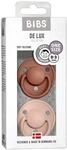 BIBS De Lux Schnuller 2er-Pack, BPA-frei, Kirschform Nippel. Silikon, Hergestellt in