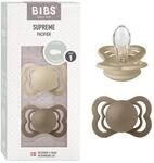 BIBS Supreme Schnuller 2er-Pack, BPA-frei, Symmetrischer Nippel. Silikon, Hergestellt
