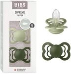 BIBS Supreme Schnuller 2er-Pack, BPA-frei, Symmetrischer Nippel. Silikon, Hergestellt