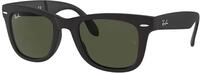 Ray Ban Unisex Sonnenbrille Wayfarer Folding Classic, Gr. 54 mm, Schwarz (Gestell: