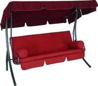 ANGERER Hollywoodschaukel Trend Bordeaux einfarbig | Gartenschaukel Made in Germany,