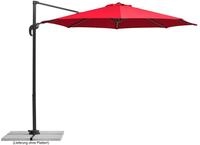 Schneider Sonnenschirm Rhodos Junior, rot, 300 cm rund, 760-77, Gestell Alu/Stahl,