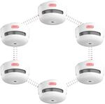 X-Sense Funkvernetzbarer Rauchmelder XS01-WR, Nicht mit Basisstation kompatibel,