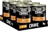 Crave Adult Hundenassfutter Pastete mit Truthahn & Huhn, 6 Dosen, 6x400g &ndash; Premium