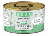 GRAU – das Original – Nassfutter für Katzen - Pute & Lamm, 6er Pack (6 x...