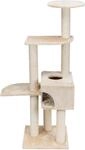 TRIXIE Kratzbaum Alicante 142 cm in beige &ndash; mehrst&ouml;ckiger Katzenbaum mit