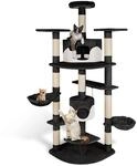 tectake&reg; Katzen Kratzbaum gro&szlig;, Katzenbaum mit Zubeh&ouml;r und Katzenspielzeug, XXL