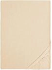 biberna Feinbiber Spannbetttuch 180x200-200x200 cm beige | 100% Baumwolle...
