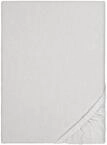 biberna Feinbiber Spannbetttuch 180x200-200x200 cm grau | 100% Baumwolle...
