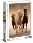 Clementoni 39168 Running Horses &ndash; Puzzle 1000 Teile | buntes Legespiel f&uuml;r die