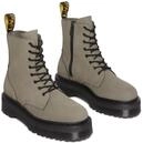 DR. MARTENS Unisex 8 Eye Boots, Nickel Grey Milled Nubuck Wp, 40 EU