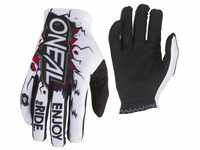 0388-V32 - Oneal Matrix 2019 Villain Youth Motocross Gloves XL Weiß
