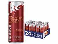 Red Bull Energy Drink EINWEG (Peach Edition Pfirsich inkl. 6,00 Pfand, 24x250ml),
