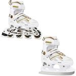 RAVEN Pulse 2in1 Schlittschuhe Inline Skates Inliner f&uuml;r Kinder und Erwachsene