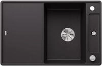 BLANCO AXIA III 45 S-F | Granitsp&uuml;le aus SILGRANIT schwarz | Einbauart: