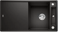BLANCO AXIA III 5 S | Granitsp&uuml;le aus SILGRANIT schwarz | mit | [91,5x51x20,2 cm] 