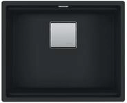 FRANKE Kubus 2 KNG 110-52 Black Matt - 12613 Granitsp&uuml;le Exzenterbet&auml;tigung,...