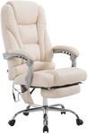CLP B&uuml;rostuhl Pacific Kunstleder I Massage-Funktion I Ergonomisch, 360&deg; Drehbar Mit