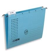 ELBA H&auml;ngemappe chic f&uuml;r A4, aus Karton, seitlich offen, blau, 5er Pack