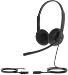 Yealink Headset YHS34 Lite Dual - Zwei Ohr Kopfh&ouml;rer - mit RJ Anschlu&szlig;kabel