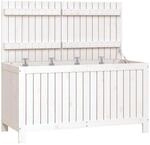 vidaXL Gartentruhe, Gartenm&ouml;bel Kiste mit Deckel, Gartenbox Auflagenbox f&uuml;r...