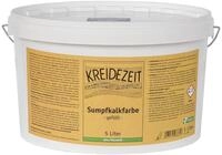Kreidezeit Sumpfkalkfarbe 5 Liter, Mineral, 5 l, Wasserfest, Matt, Innenw&auml;nde, 50-60