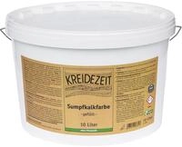 Kreidezeit Sumpfkalkfarbe gef&uuml;llt &ndash; Wandfarbe Diffusionsoffen, mit feinem