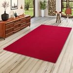 Snapstyle Feinschlingen Velour Teppich Strong Rot, Gr&ouml;&szlig;e:160x160 cm