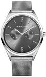 BERING Unisex Uhr Quarz Movement - Ultra Slim Collection mit Edelstahl und Saphirglas