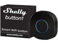Shelly Button1 | WiFi Black Smart Button | Hausautomation | iOS Android App 