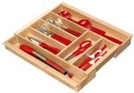 Orga-Box III BUCHE Besteckeinsatz ausziehbar f&uuml;r Schubladenbreite von 40-60 cm...