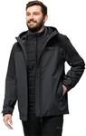 Jack Wolfskin Herren Glaabach 3in1 Jkt M Jacket, Schwarz, M EU