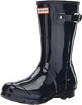Hunter Damen WMN ORG SHORT GLOSS Gummistiefel, Blau (Navy), 37 EU