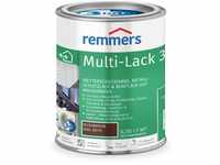Remmers Multi-Lack 3in1 nussbraun (RAL 8011), 0,75 Liter, Wetterschutzfarbe,