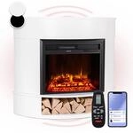 Klarstein Deko Kamin Mit LED-Flammen, Elektro-Kamin Mit Heizung, 1800W,