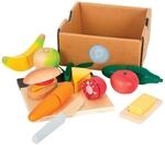 small foot Schneide-Set Mittagessen "fresh" aus Holz, Lebensmittel f&uuml;r Kinderk&uuml;che,