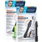 SilkslidePro Nasierer 2er Set - Nasenhaartrimmer Herren - Nasenhaarentferner -