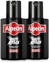 Alpecin Grey Attack Coffein & Color Shampoo, 2 x 200 ml &ndash; Gegen graue Haare -