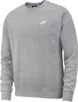 Nike Herren M NSW CLUB CRW BB 804340 Long Sleeved T-shirt, grau (dk grey heather), XS