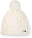 Eisb&auml;r M&uuml;tze Damen Afra Pompon Wei&szlig; - Merino Wollm&uuml;tze f&uuml;r Frauen mit Fleece