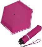 Knirps Kinder-Taschenschirm Rookie reflective mit Reflexborte - flamingo