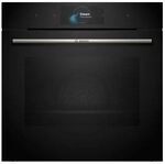 Bosch HSG7584B1 Serie 8 Smarter Einbau-Dampfbackofen, 60 x 60 cm, 1 L Wassertank,