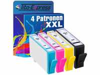 Tito-Express 4X Tintenpatronen XXL mit Chip passend zu HP364 | Für C-5300...