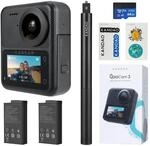 KanDao QooCam 3 Action-Kamera, 1/1,5 Zoll Sensoren 5,7K Foto @ 60fps 360 Videokamera