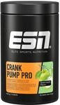 ESN Crank Pump Pro, Green Apple, 450 g | Pre Workout Booster ohne Koffein - made in