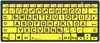 LogicKeyboard XL-Print Black on Yellow DE (PC/BT)