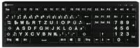 LogicKeyboard XL-Print Astra 2 White on Black DE (PC)